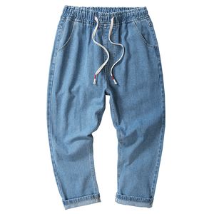 Jeans coupés pour hommes décontractés simples, pantalon Harlan droit en vrac, pantalon de papa élastique