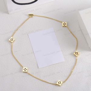 Eenvoudige klassieke hoge herkenning, designer ketting, 18K goud koper, mode damesketting, bruiloft, bruid, Kerstmis, geschenken