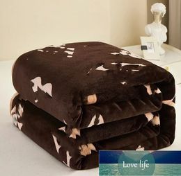 Eenvoudige composiet melkvezel wolkendeken bedrukte geschenkdeken machine wasbare deken Warm Dikke dekens