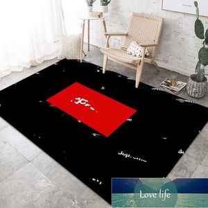 Tapis de luxe léger transfrontalier simple avancé Orange tapis de sol créatif maison chambre tapis résistant aux taches salon housse de canapé tapis de sol