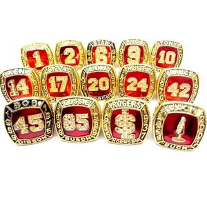 Eenvoudige ontwerplegering Dhampion Ring voor mannen Cardinal Hall of Fame World Series 14 Sets2942
