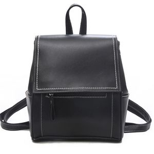 Mochila escolar de diseño Simple para mujer, mochila multifuncional de negocios de PU, mochila para ordenador, bolso de hombro a la moda