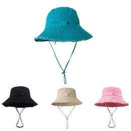 Eenvoudige designerhoeden voor mannen emmer hoed le bob wide rem straatpaar caps cappello zon voorkomen cap dames goede kwaliteit wit cool cadeau hg151 h4