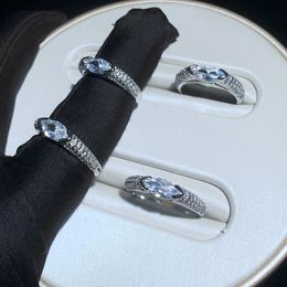 Designer simple ouvert taille réglable grand ellipétique et micro zircon bague de haute qualité pavé cubique zircon hip hop femmes anneau pour bijoux de mariage en gros