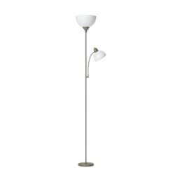 Simple Designs LF2000-SLV moeder-dochter vloerlamp met leeslamp, zilver