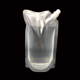 Eenvoudige doypack 250 ml 350 ml 420 ml 500 ml Plastic verpakkingszakken Stand Up Up Liquid Bag Pack drank Drink tuit pouch