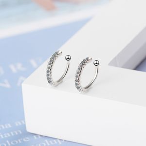 Boucles d'oreilles simples à clipser en Zircon de bon goût pour femmes petits bijoux filles pendientes mujer