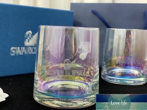Simple Fashion Whiskey Couple Cups Trapeziumvormig Natuurlijk rond Design Wijnglas Twee Geschenkdozen Quatily