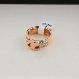 Eenvoudige hart Liefde Ring Paar Ringen Mode Vrouwen Designer Sieraden Lady Party Geschenken g76h #