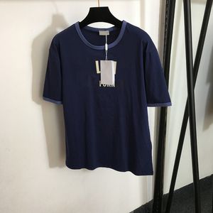 Lettres simples Imprimer T-shirt Dames Couverture En Coton Saisons Respirant Sport T-shirts 2 Couleurs Manches Courtes Chemises Top Vêtements