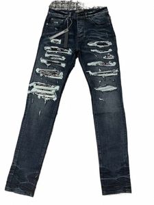 Jeans bleu clair simples 2023 Nouvelle version coréenne pour hommes Slim polyvalent Butts petits pieds Jeans y9TW #