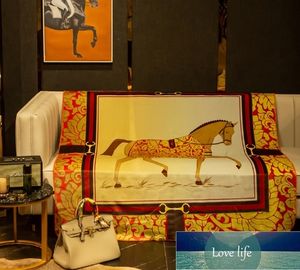 Eenvoudige lichte luxe fluwelen deken Kantoor Lunchpauze Deken Slaapkamer Bankdeken Model Kamer Paardendekens