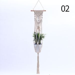 Colgadora de planta de macrame simple para la colgadora de macetas para la decoración de la pared patio de jardín colgante canasta colgante