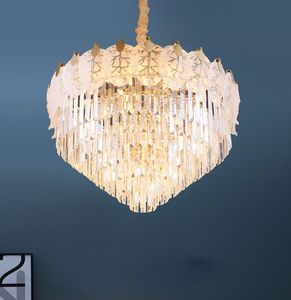 Eenvoudige moderne Europese stijl led kristal kroonluchter woonkamer hanglamp thuis slaapkamer ceiling licht restaurant verlichting