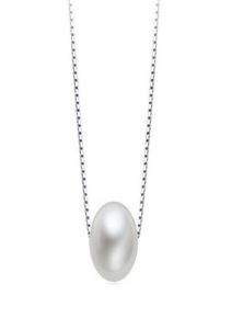 Collier pendentif Simple en nacre avec chaîne en argent Sterling 925 véritable, bijoux élégants pour femmes et filles 6061816