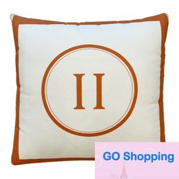 Couvertures d'oreiller italien d'orange simple voiture Two-in-One à double usage Siesta midi Break salon Sofa Cushion Cover