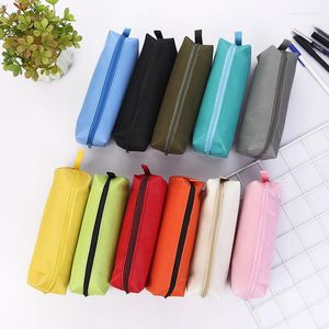 Simple porte-crayon Kawaii papeterie sac Oxford pochette pour filles garçon fournitures scolaires Trousse Scolaire étuis de rangement