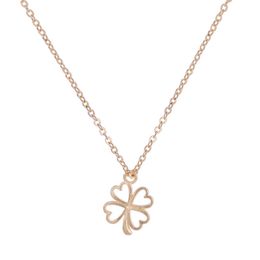 Eenvoudige hangende ketting vierbladige klaverreeks Lucky Collarbone Chain