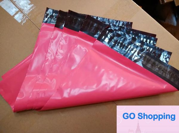 Enveloppe de sacs d'expédition en polyéthylène multicouche coextrudé à lèvres roses simples