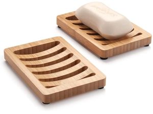 Portage simple portable en bois naturel Natural Bamboo Plats de bamboule Pouteau de bac de rangement Boîte de plaque de rond