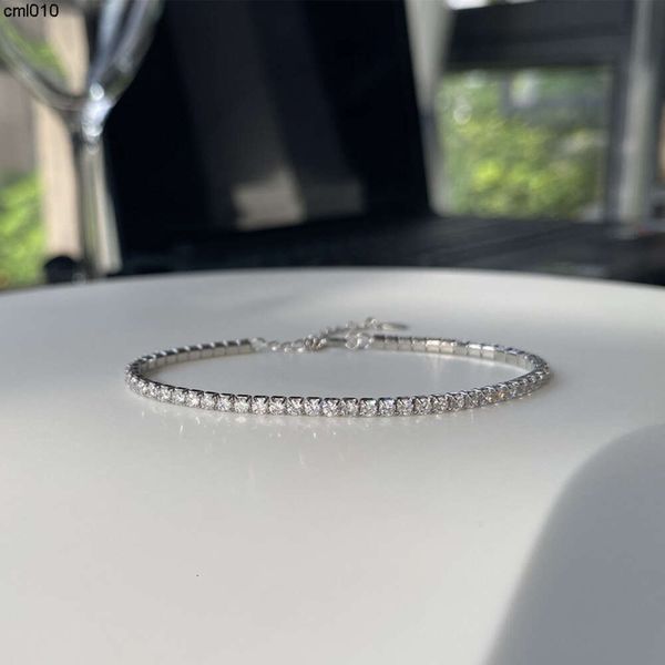 Pulsera Simple de Plata Pura con Diamantes para niñas, Regalo para Parejas, Hombres y Mujeres, Amor conmemorativo a Larga Distancia