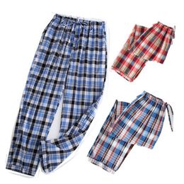 Eenvoudige Pyjama Mannen Katoen Herfst Pyjama Mannen Broek Pijamas Sexy Koreaanse Nachtkleding Nacht Pak Hele XL-3XL271G