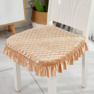 Eenvoudige verwijderbare en wasbare eettafel stoel pad anti-slip herfst en winter thuis warm verdikte eetkamer kruk F8230 210420