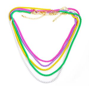 Collier de perles de graines simples Bohême Chaîne de couloir courte Daisy Boho Charm Collier coloré à la main bijoux Femme