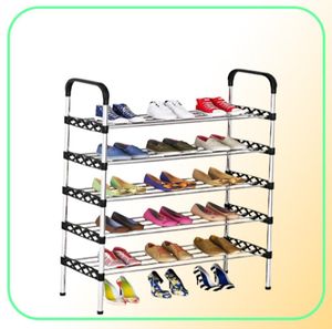 Rack à chaussures simples Entrée multicouche Entrée Multifinectional Home Stand Solder Student Dort Shoe Storage Spaces Wabs Wabs Shelf Y2005272905241