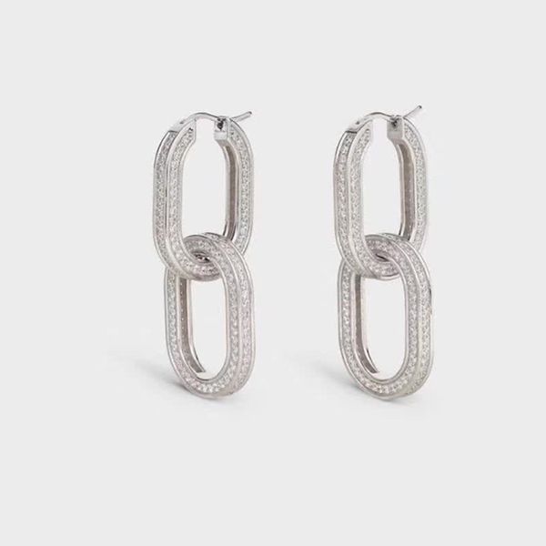 Pendientes simples de Diamante, pendientes de oro con abalorio elegante para mujer, diseñador de moda, gotas para los oídos Vintage, joyería para fiesta, tocado con paquete de caja