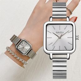 Simple argent femmes montres exquis dames Bracelet montres ensemble minimaliste femme Quartz horloge goutte Reloj Mujer204e