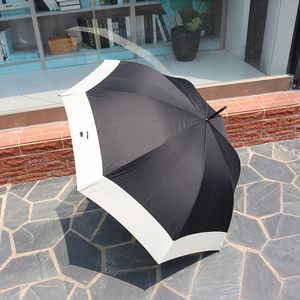 Simple petite tige droite poignée incurvée lumière parapluie de luxe Protection solaire Protection Uv parapluie ensoleillé