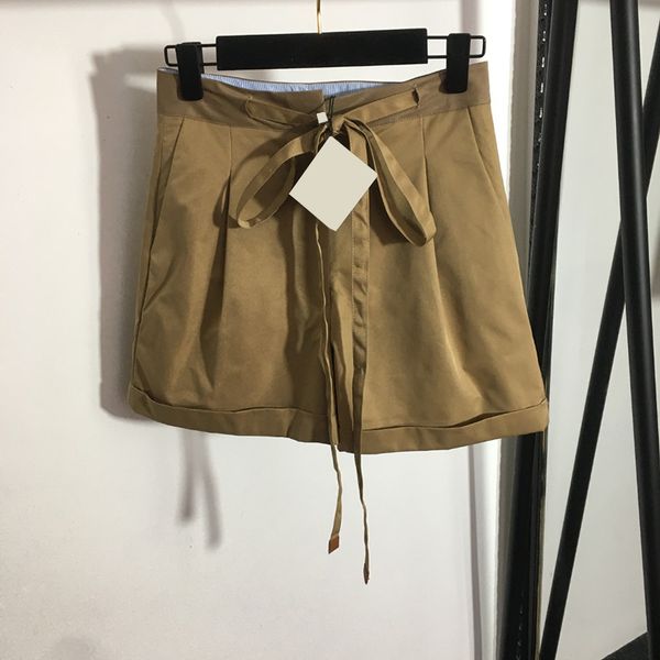 Short Simple et solide pour filles, pantalon court de marque, pour l'extérieur, avec cravate à la taille, joli charme, Short de luxe