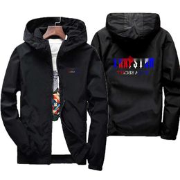 simple Printemps Automne Hommes Marque De Mode Trapstar Vestes et Manteaux Nouveaux Hommes Coupe-Vent Bomber Veste Hommes Armée Cargo Extérieur Vêtements Casual