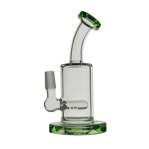 Simple droit narguilés verre Bong recycleur fumer tuyau d'eau Dab plate-forme 16 cm hauteur avec joint spécial