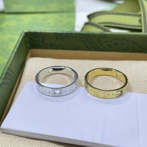 Top Letter Designer Ring Persoonlijkheid Minnaar Ringen Ster Mode Verzilverde Sieraden Supply