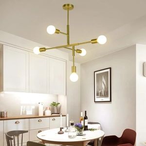 Eenvoudige stijl moderne hangende hanglamp LED minimalistische Zwart/Gouden bar trap foyer woon eetkamer hangende plafondlamp