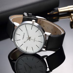 Style simple montre en cuir blanc mode dames montres femmes décontracté dames montre-bracelet à quartz montres-bracelets trois couleurs