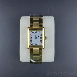 Tanque simple reloj de diseño para hombres reloj de moda vintage aguja azul orologio dama clásica novio formal reloj de pulsera de lujo color oro plata dh014 Q2