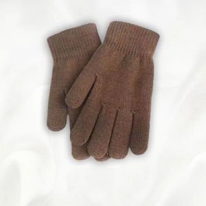 Gants d'hiver chauds et épais simples, tricot élastique, doigt complet, couleur unie, pour hommes et femmes, gants de vélo de montagne en plein air, mitaines