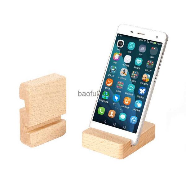 Supports de téléphone portable en bois massif portables universels simples supports de support de bureau pour téléphone portable tablette PC E-reader accessoires pour la maison L230619