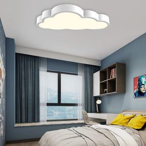 Eenvoudige, warme en romantische wolkgeleide moderne kinderkamer plafondlamp jongens- en meisjeskamer, slaapkamer, woonkamer, decoratieve verlichting
