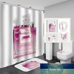 Rideau de douche imperméable Simple, rideau de blocage de couleur unie, ensemble d'anneaux, rideau de douche, rideau de séparation de salle de bains