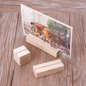 Numéro de table de cartes en bois simple du bois