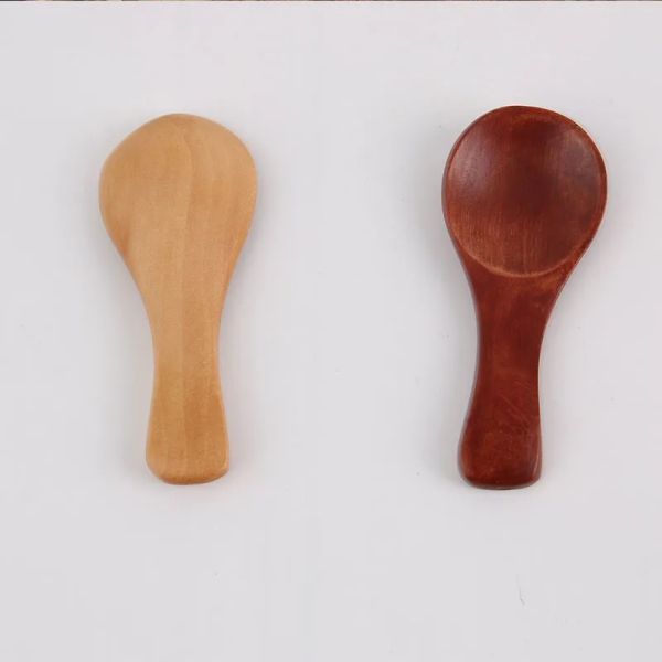 Cuillère à thé en bois Simple, créative lait en poudre pour bébé crème glacée café condiments couverts Nanmu Schima superbe