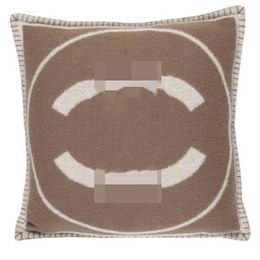 Couvre d'oreiller Jacquard Ins tissé simple canapé canapé-oreiller en laine nordique taquet d'oreiller tricot