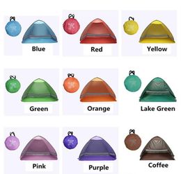 SimpleTents Tente facile à transporter Accessoires de camping en plein air pour 2-3 personnes Tente de protection UV pour pelouse de voyage de plage 20 PCS / Lot Tentes colorées confortables