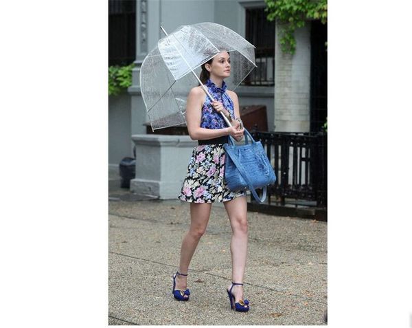 Simplicité Bubble Dame Dome Élégant parasols long manche APOLLO Transparent parapluie de champignons Girl Girl