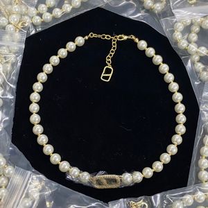 Eenvoud Lady Brass kettingen hangers geometrie ontwerp strooisel diamanten parel decoreren koper dames ketting ketting sieraden geschenken van1 --02