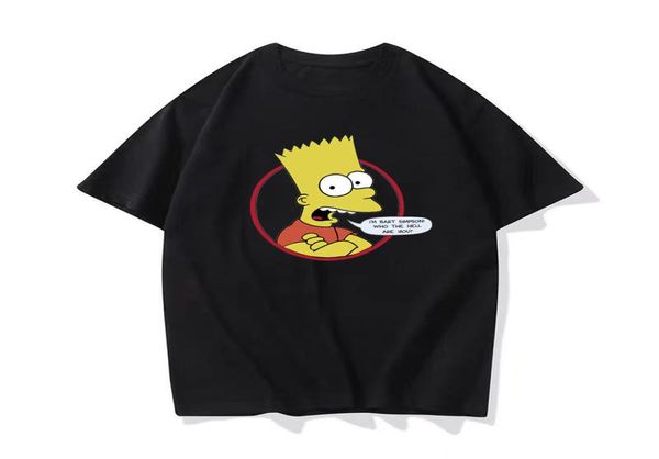 Simpsons Club Mens T-shirt ShortSleeved Tshirt Designer Shirts Summer Coton Sweatshirt Men Women Tee Tee Large Taille 5xl2322650